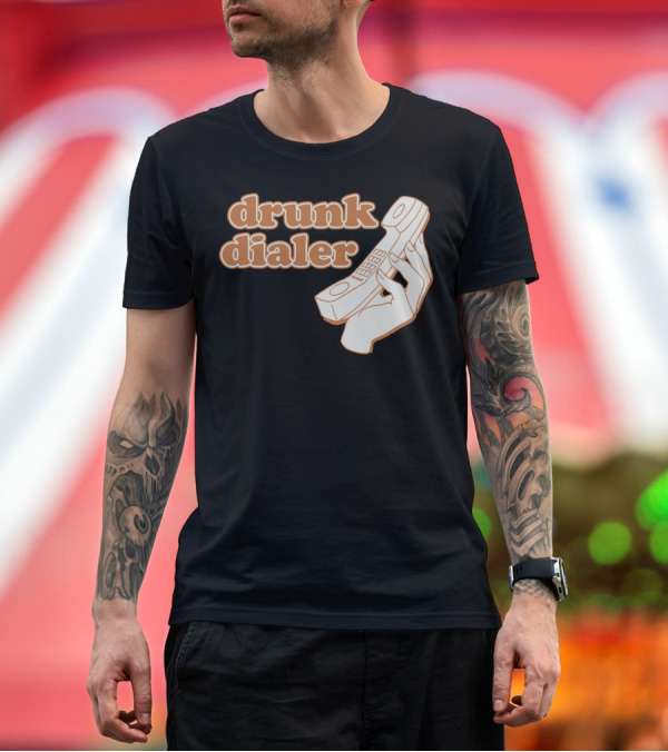 Premium T-Shirt: Drunk Dialer Retro Telephone Handset T-Shirt Drunk Dialer Retro Telephone Handset T-Shirt