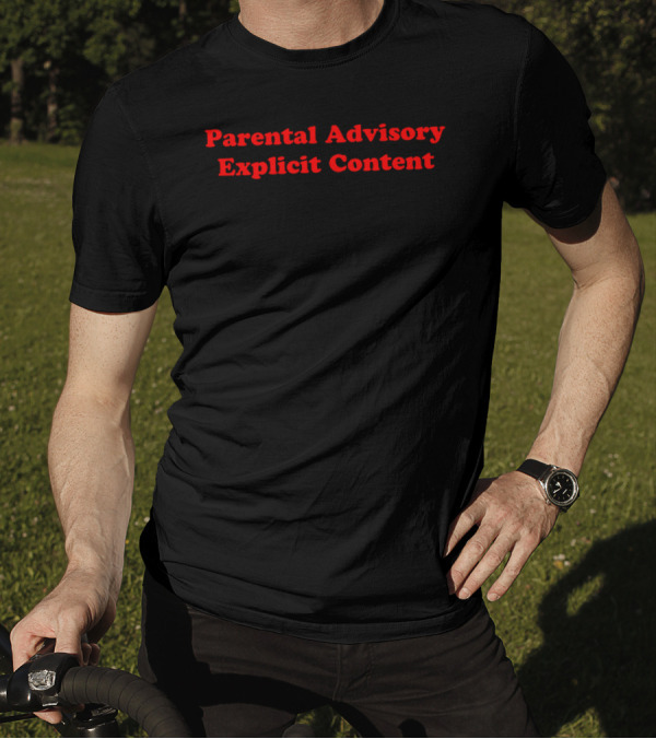 Parental Advisory Explicit Content Red T-Shirt