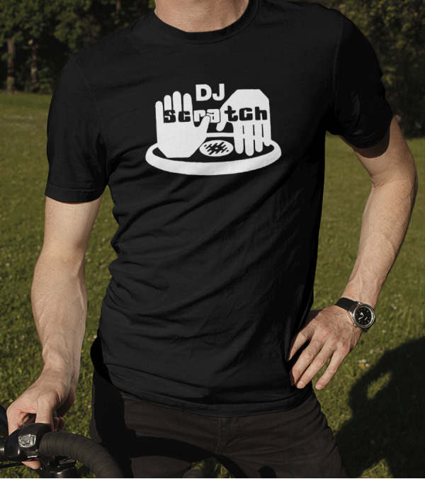 DJ Scratch Vinyl Turntable Hands Music T-Shirt