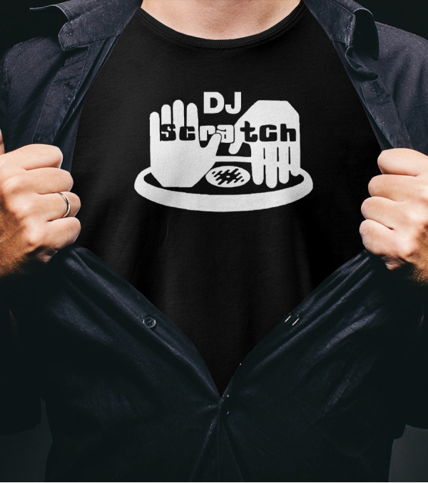 DJ Scratch Vinyl Turntable Hands Music T-Shirt