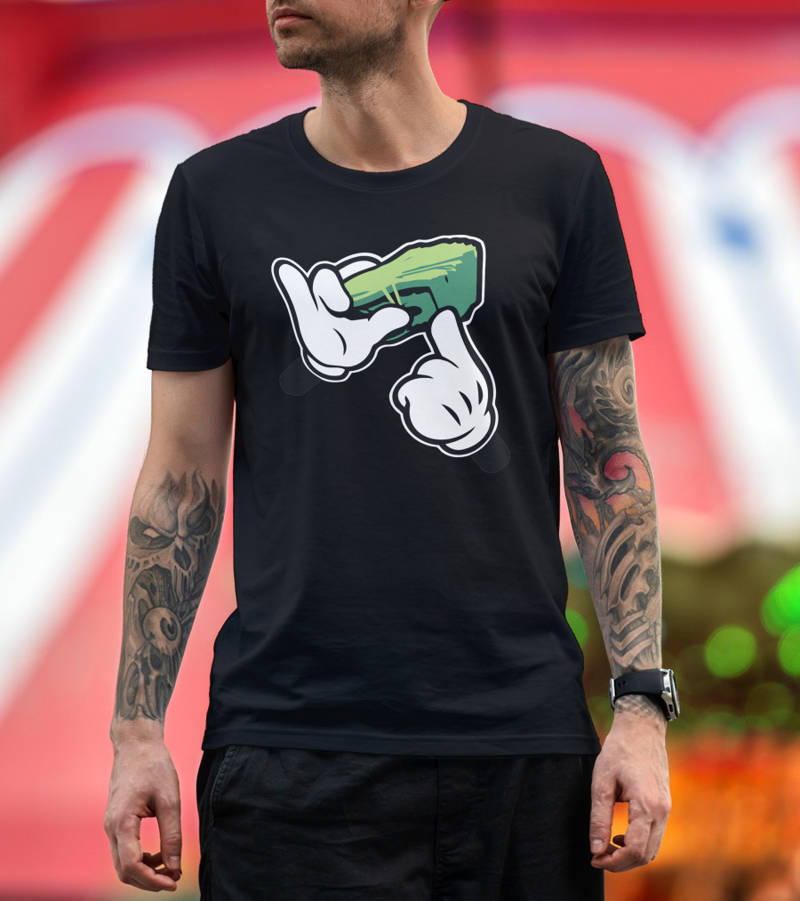 Mikey Liasse De Billets Money Hand Gesture T-Shirt