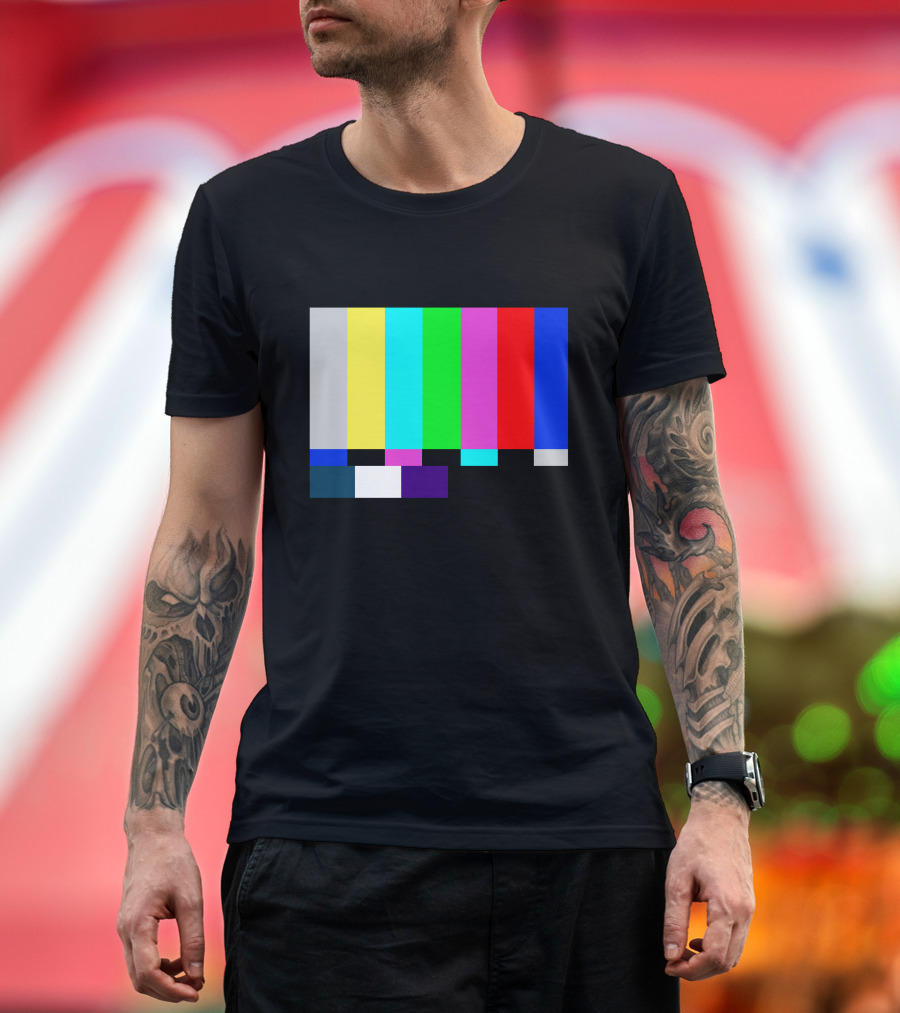 Emergency Broadcast Shirt Color Bars Classic Signal T-Shirt