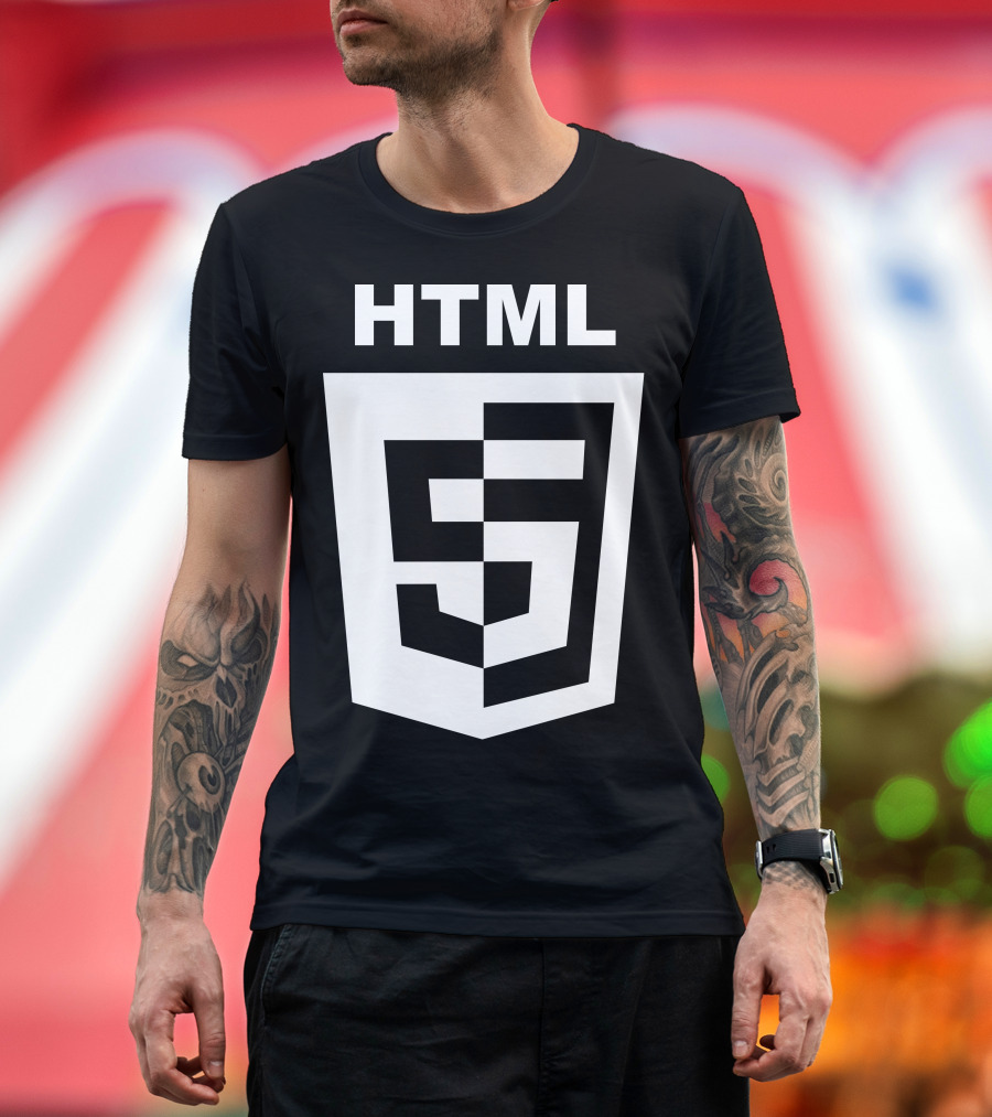 HTML5 Logo Shield Emblem T-Shirt