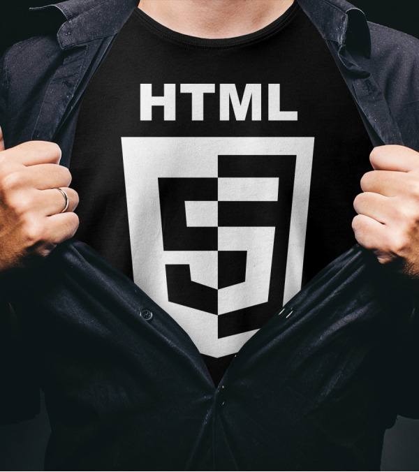 HTML5 Logo Shield Emblem T-Shirt