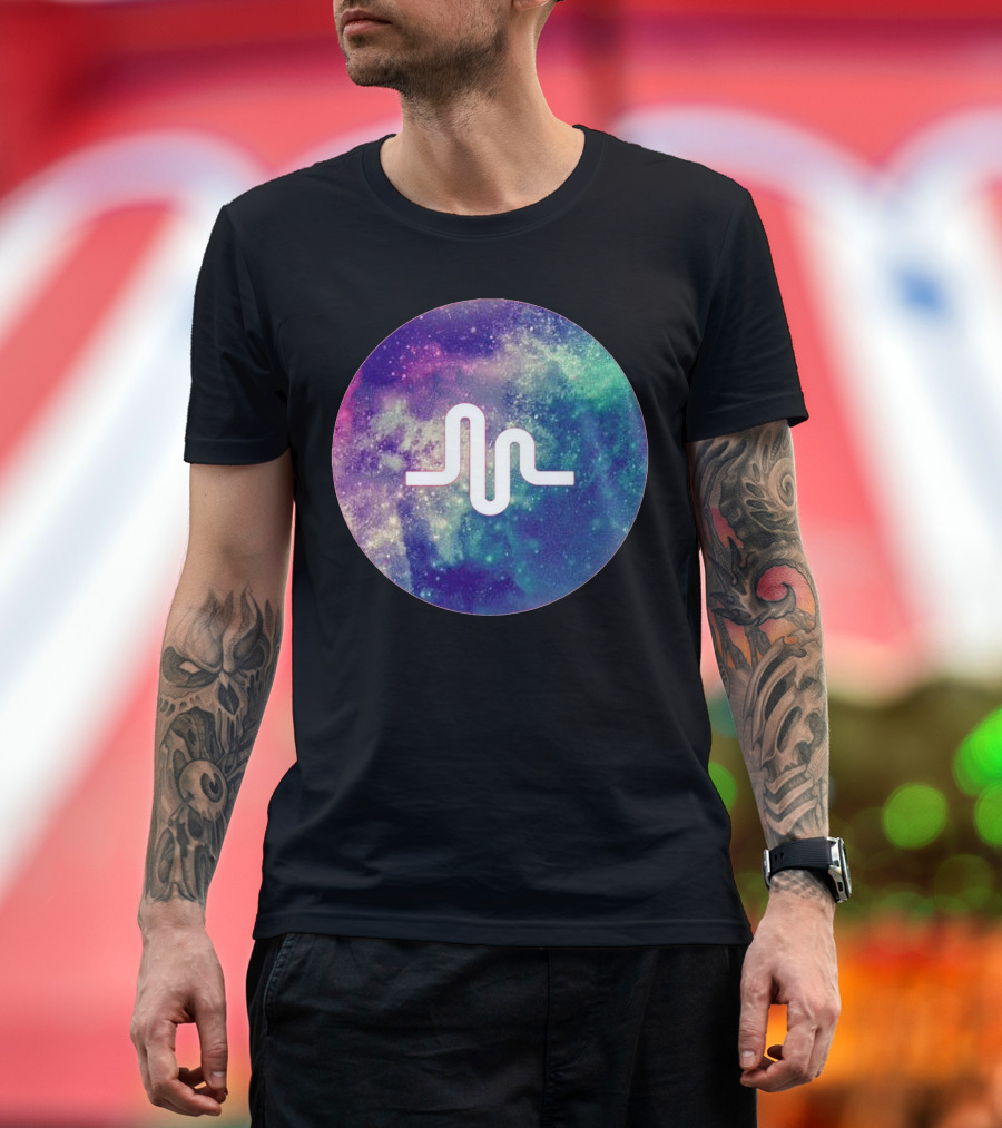 Musically Space Galaxy Vibe T-Shirt