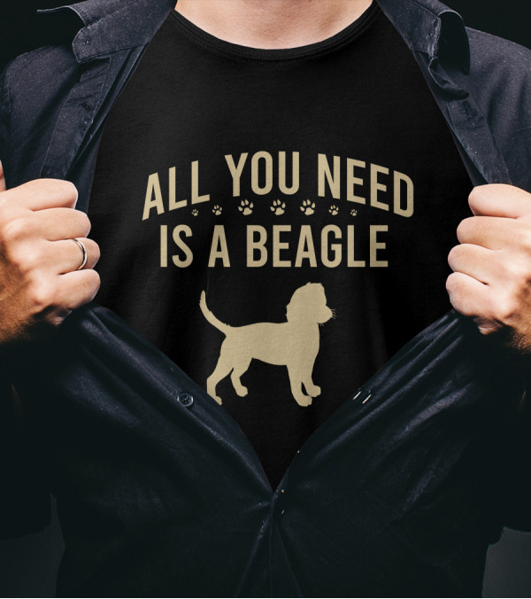 All You Need Is A Beagle Paw Prints T-Shirt