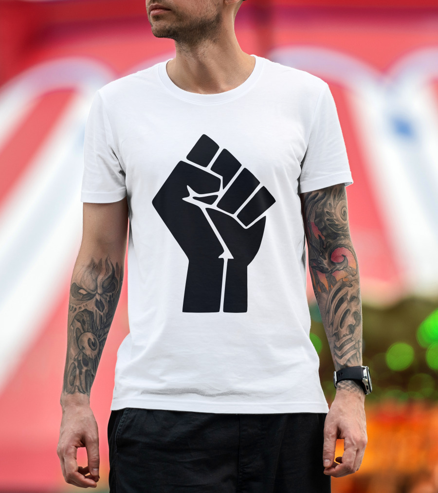 Blm Black Power Raised Fist T-Shirt