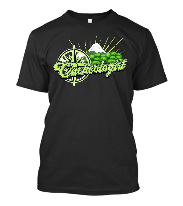 Cacheologist Geocaching Compass Nature Adventure T-Shirt
