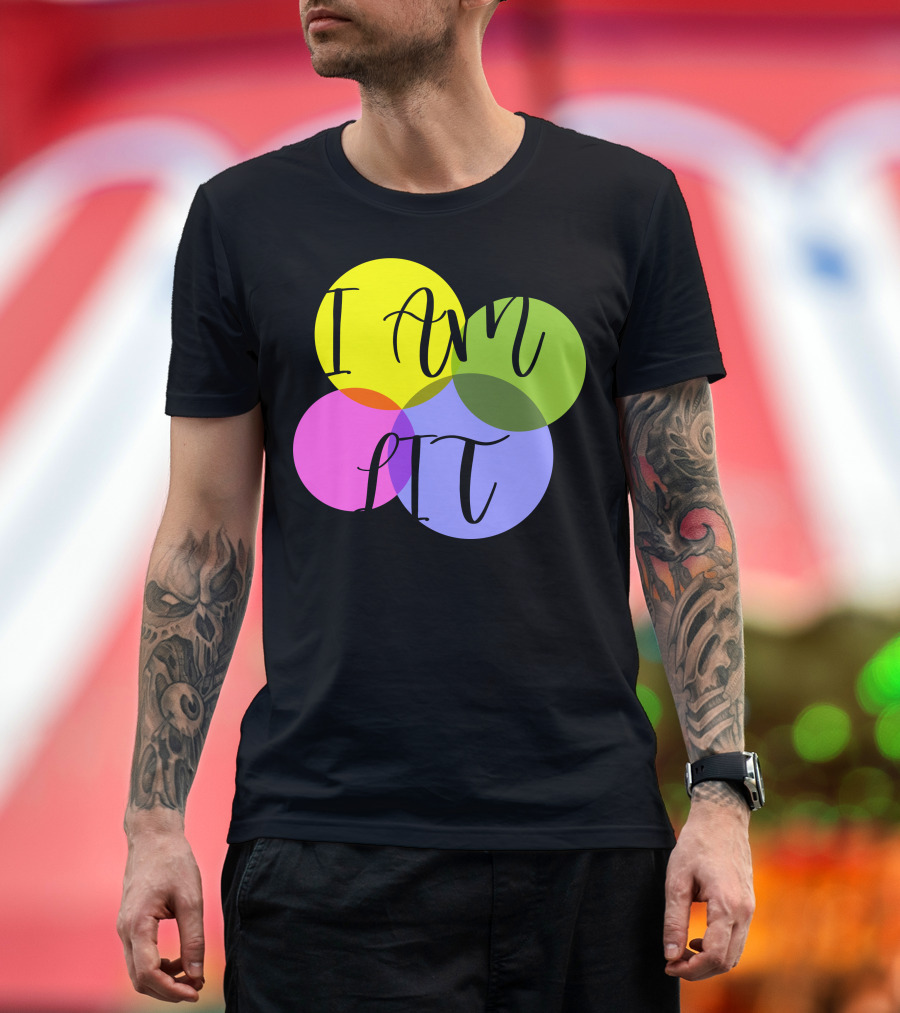 I Am Lit Vibrant Overlapping Circles T-Shirt