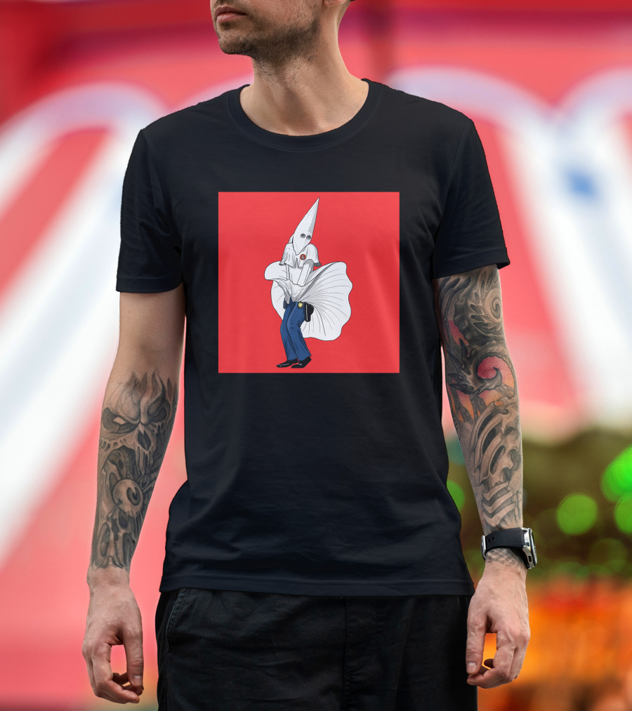 Kkkops Red Marilyn Dress Klansman T-Shirt