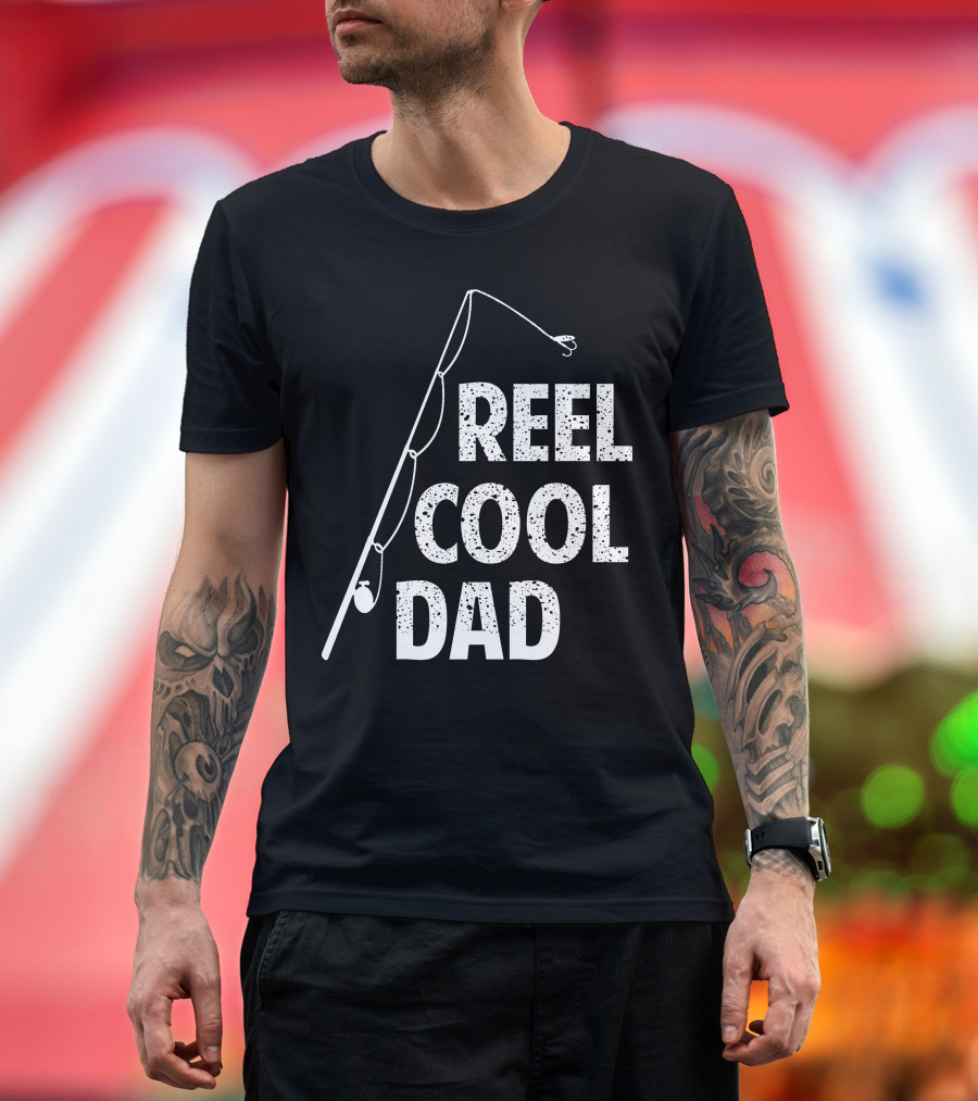 Reel Cool Dad Fishing Rod T-Shirt