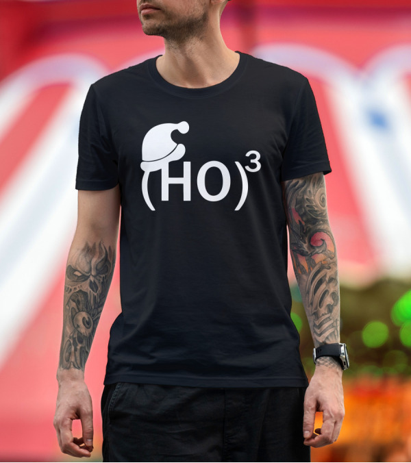Premium T-Shirt: Ho3 Santa Hat Funny Science Christmas Equation T-Shirt Ho3 Santa Hat Funny Science Christmas Equation T-Shirt