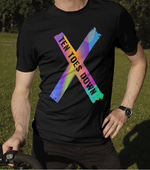 Deestroying Ten Toes Down TTD Merch X In Color Fluid T-Shirt