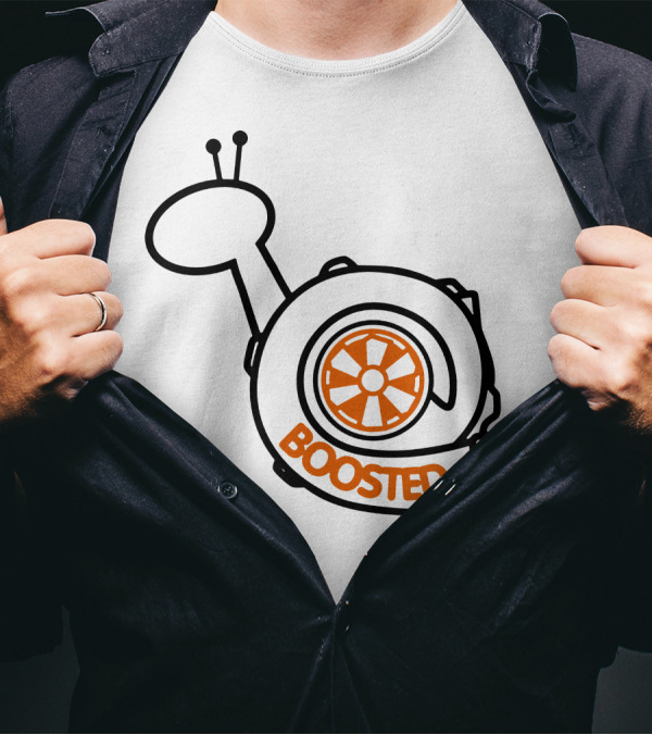 BOOSTED Snail Turbo Charger T-Shirt