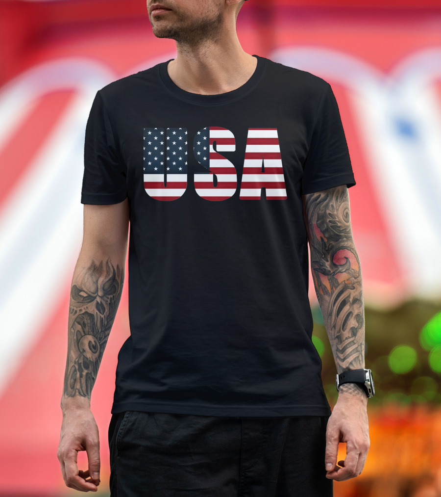 USA American Flag T-Shirt