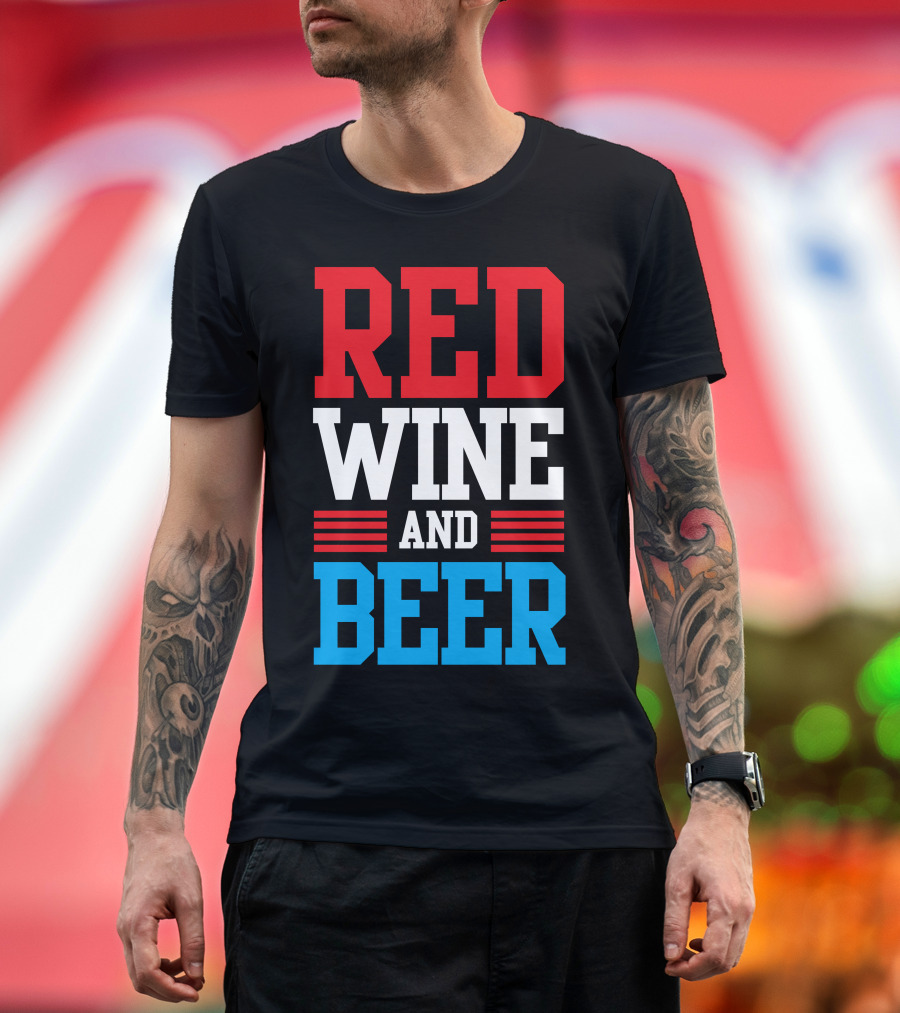 RED WINE AND BEER T-Shirt