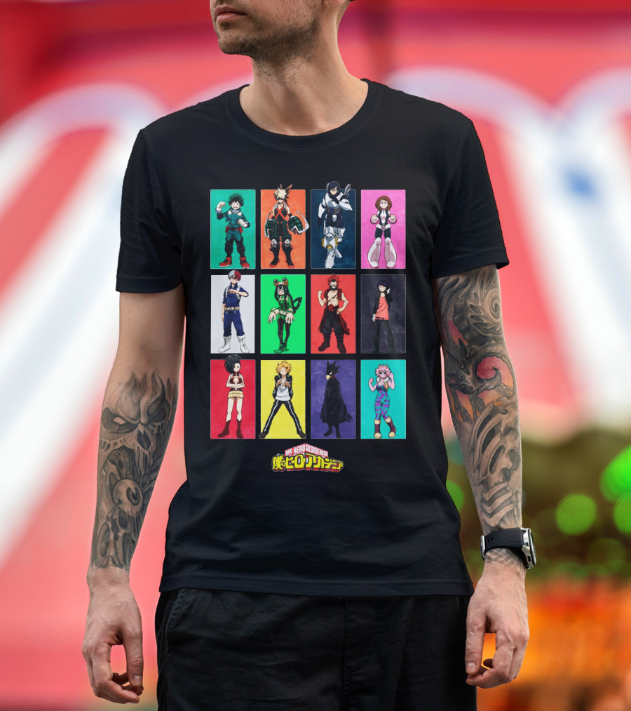My Hero Academia Squad Hero Anime Characters T-Shirt
