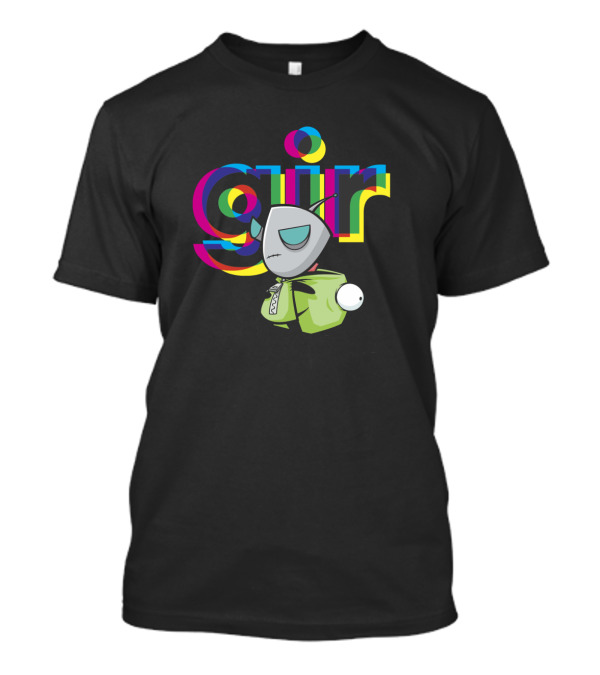 Invader Zim Gir Colorful Mask Off Power Stance T-Shirt