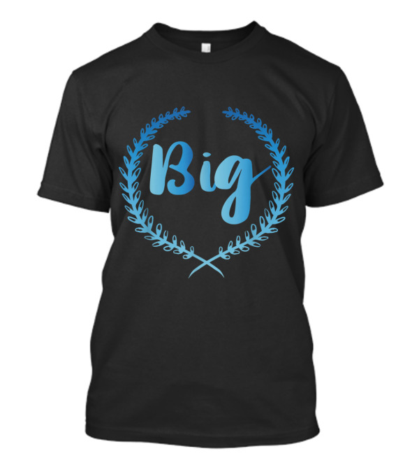 Big Sorority Family Blue Laurel Matching Reveal T-Shirt