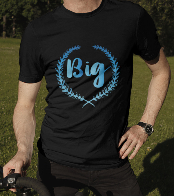 Big Sorority Family Blue Laurel Matching Reveal T-Shirt