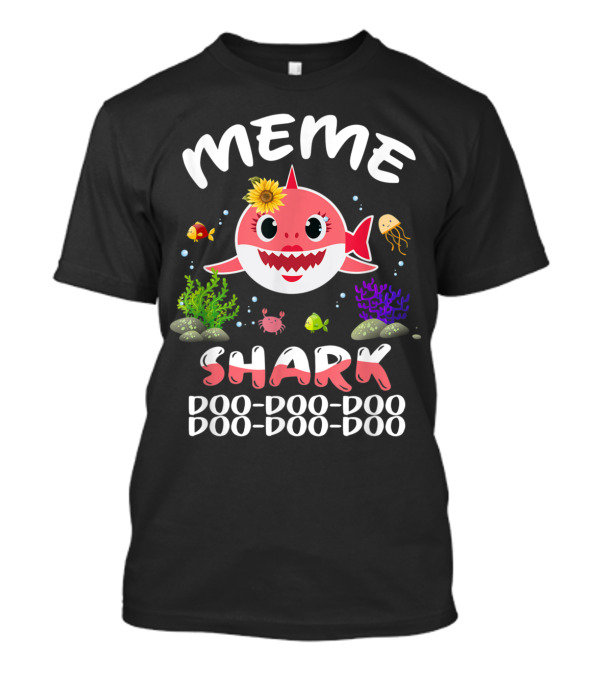 Meme Shark Doo Doo Doo Doo Ocean Family Matching Fun T-Shirt