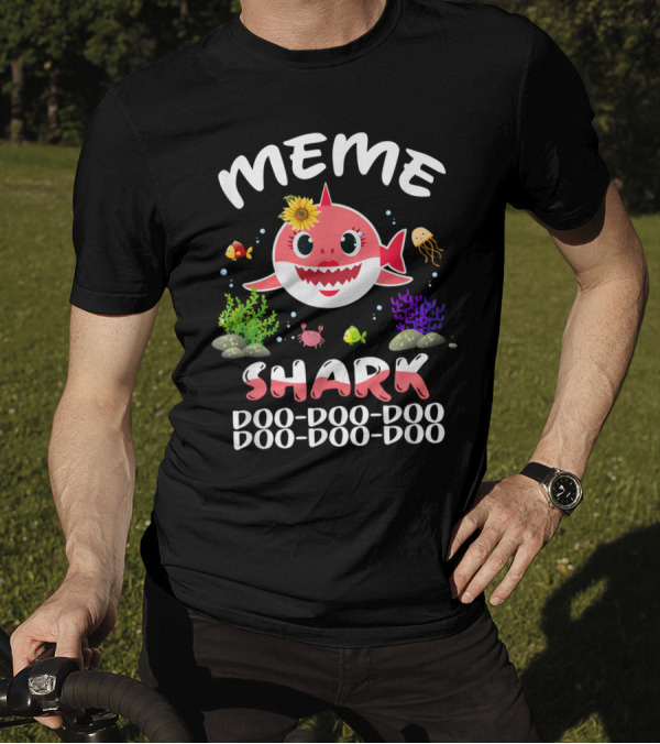 Meme Shark Doo Doo Doo Doo Ocean Family Matching Fun T-Shirt