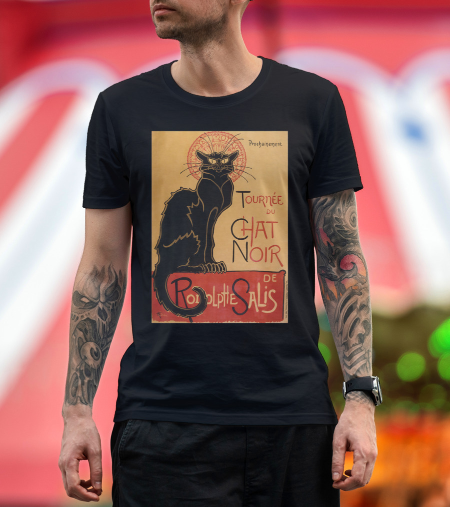Tournee du Chat Noir de Rodolphe Salis Prochainement Black Cat T-Shirt