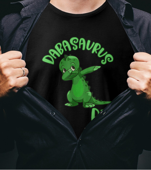 Dabasaurus Rex Funny Dabbing Dinosaur Dancing T-Shirt