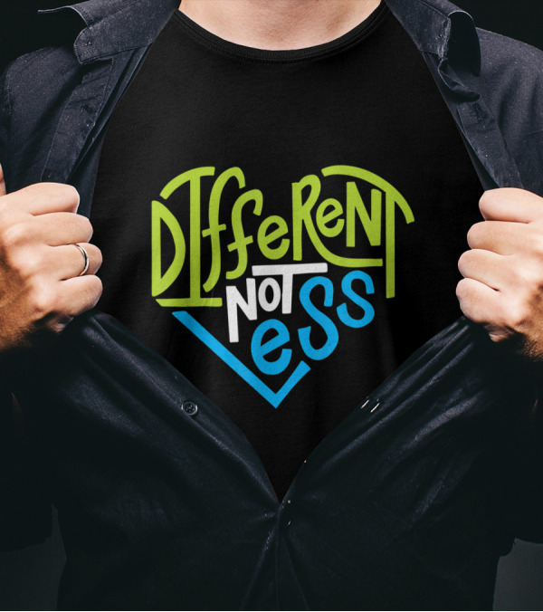 Different Not Less Autism Support T-Shirt