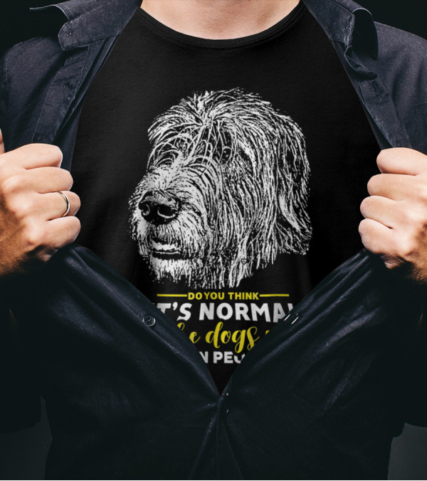 Do You Think It's Normal To Like Dogs More Than People Irish Wolfhound T-Shirt