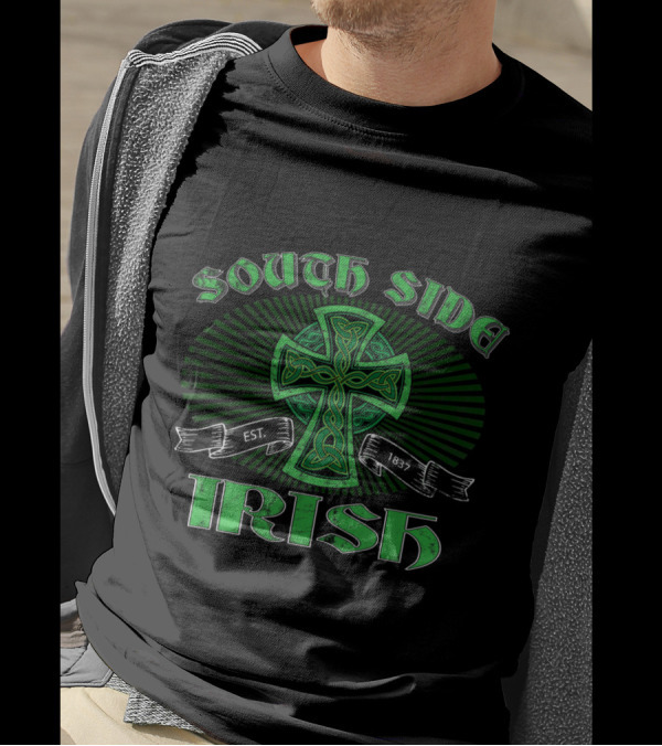 South Side Irish Celtic Cross Est. 1837 St. Patricks T-Shirt