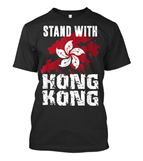 Stand With Hong Kong Free Hong Kong Flag Pro Democracy T-Shirt