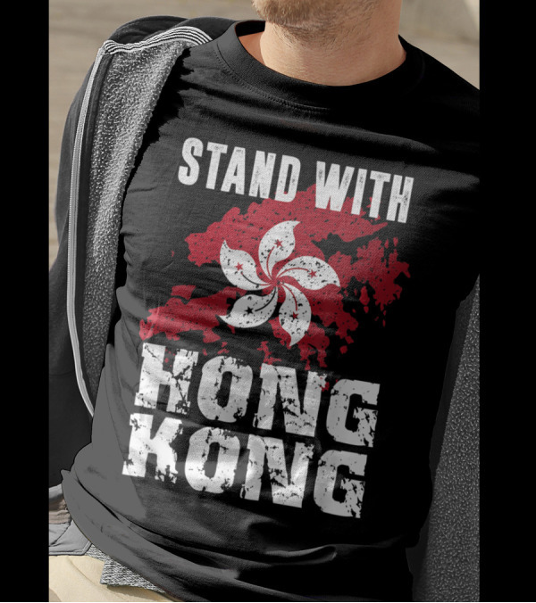 Stand With Hong Kong Free Hong Kong Flag Pro Democracy T-Shirt
