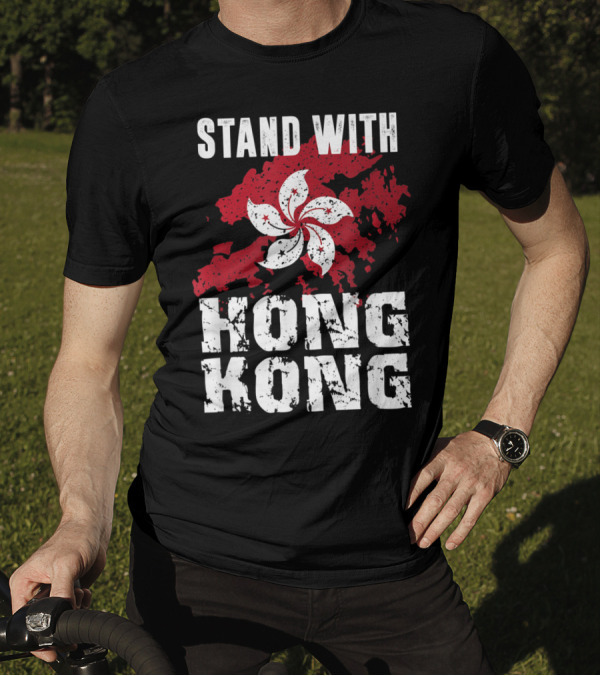 Stand With Hong Kong Free Hong Kong Flag Pro Democracy T-Shirt