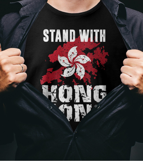 Stand With Hong Kong Free Hong Kong Flag Pro Democracy T-Shirt