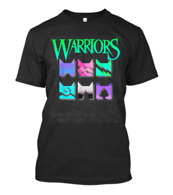 Warriors Cats Neon Symbols For Book Readers T-Shirt