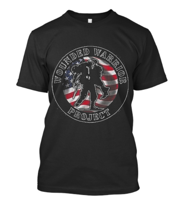 Wounded Warrior Project No One Left Behind American Flag T-Shirt