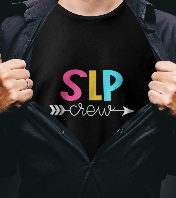 SLP Crew Speech Language Pathology Arrow Team T-Shirt