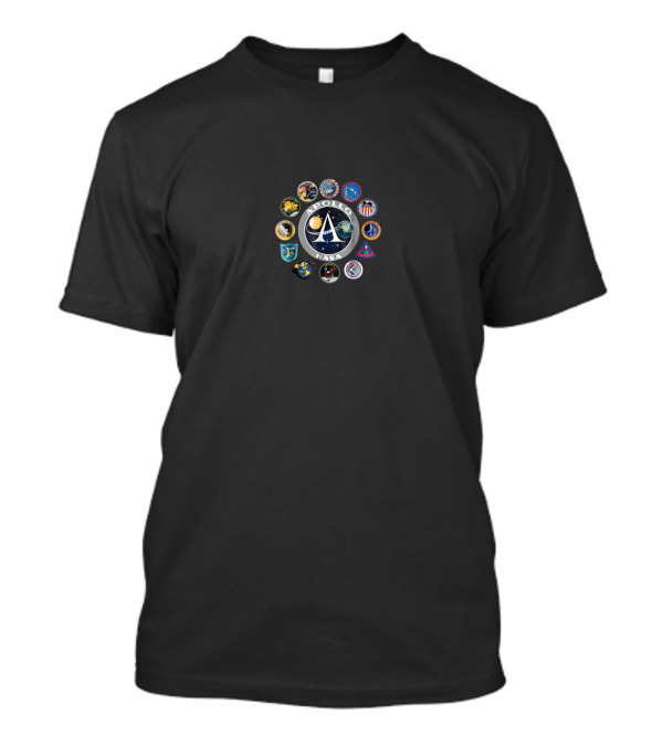 Apollo NASA Patch Badge Collection Astronaut Missions T-Shirt