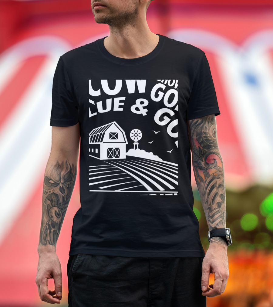 FFA Isn't Just About Driving A Tractor Farmer Barn Windmill Rows Grow Blue and Gold T-Shirt