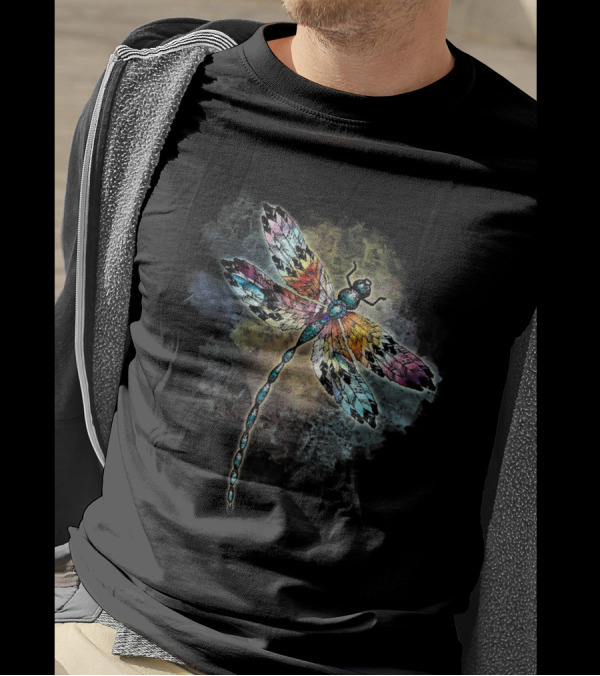 Colorful Dragonfly The Change Inside Of Me T-Shirt