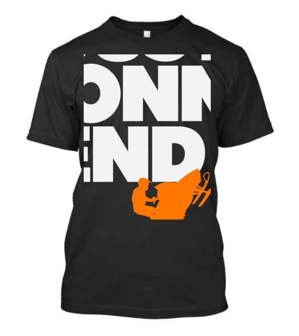 Just Gonna Send It Snowmobile Bold Text With Orange T-Shirt
