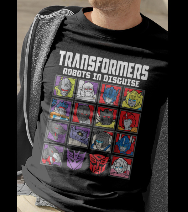 Transformers Robots In Disguise Multi Robot Grid T-Shirt
