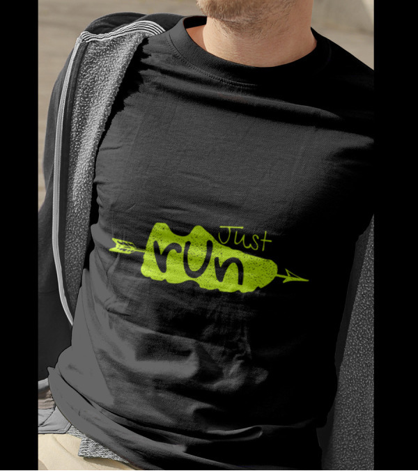 Just Run XC Cross Country Runner Arrow T-Shirt