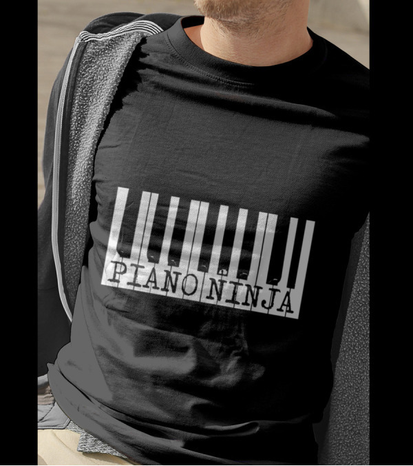 Piano Ninja Piano Keys Musician Player Band T-Shirt