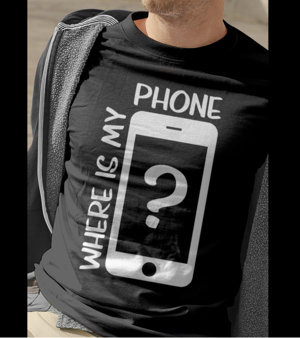 WHERE IS MY PHONE QUESTION MARK ICON PHONE T-Shirt