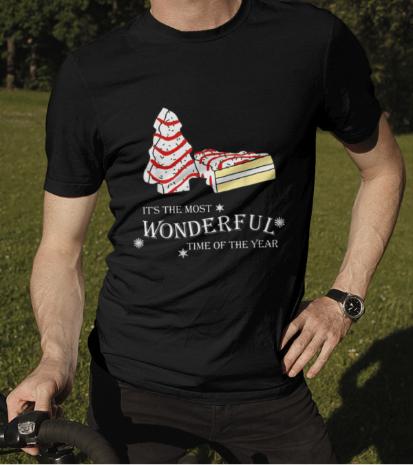 It's The Most Wonderful Time Of The Year Cake And Tree T-Shirt