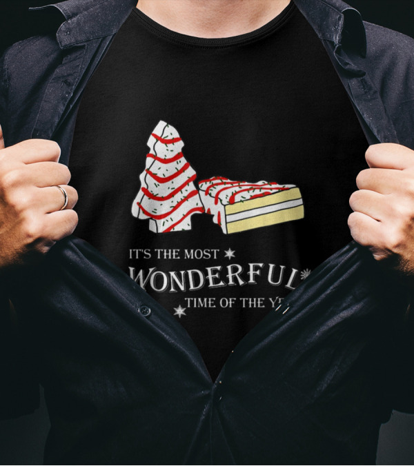 It's The Most Wonderful Time Of The Year Cake And Tree T-Shirt