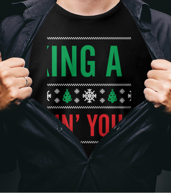 Making A Fist Knocking You Out Christmas T-Shirt