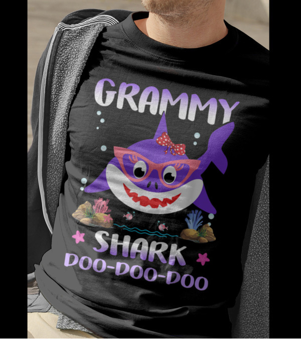 GRAMMY SHARK DOO-DOO-DOO MATCHING FAMILY SHARK T-Shirt